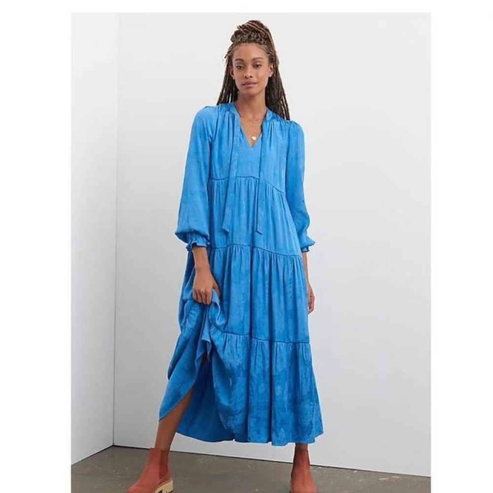 Maeve by Anthropologie blue maxi dress. Size XS, worn once